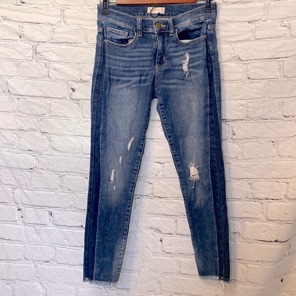 Altar'd State Distressed Denim Blue Jeans Size 3 Excellent Condition